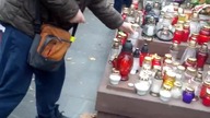 Zapalenie znicza na grobie Romana Dmowskiego