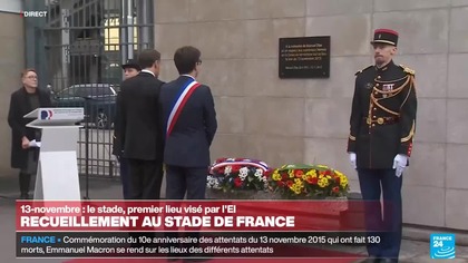 France 24 - 10. rocznica zamachów w Paryżu / 10e anniversaire des attentats de Paris (13. 11. 2025, 11:50)
