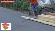 753. Stoisko Domidrewno: wykonanie konstrukcji dachu