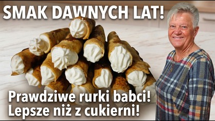 Rurki z kremem jak za dawnych lat  stary i sprawdzony przepis! Kruche ciasto i gęsta śmietana