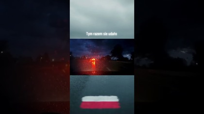 Ostro poleciał, poślizg już go brał a jednak odzyskał kontrolę! #poślizg #jazda #omg