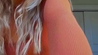 Orange Dress Confidence  Style Inspiration and Outfit Check!  #fashioninspo #blonde #shortsviral