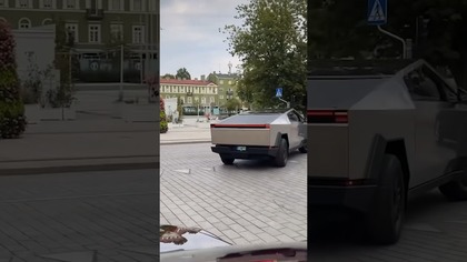 JEŻDŻĘ PIERWSZY RAZ W POLSCE CYBERTRUCKIEM PO MIEŚCIE! Reakcja ludzi w Częstochowie  #cybertruck