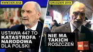 447 to byłaby KATASTROFA NARODOWA dla Polski.  Czemu MACIEREWICZ teraz MÓWI CO INNEGO ws.  roszczeń?