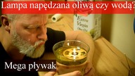 Lampa wodno-oliwna.  Świeci wiele dni.  Mechanizm samo gaśnięcia.