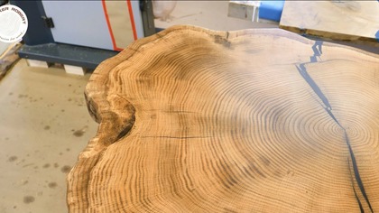 154 Oak Live Edge Cookie Coffee Table