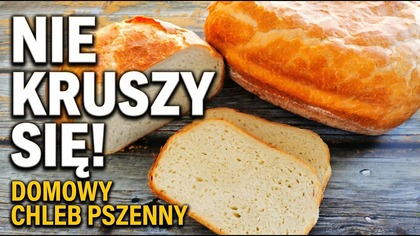 Chleb pszenny z garnka żaroodpornego  chrupiący, świeży i nie kruszy się!