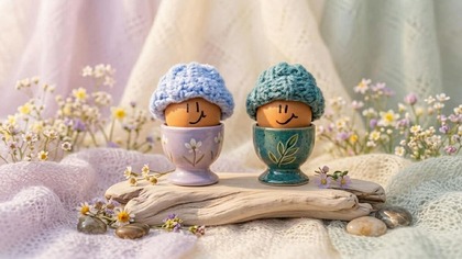 Jak Zrobić Mini Czapeczki Na Jajka Wielkanocne Tutorial #681 PL/ENG