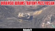 Ukraiński Abrams trafiony przez Rosjan