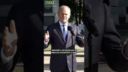 Tusk podczas obchodów 86.  rocznicy radzieckiej agresji na Polskę