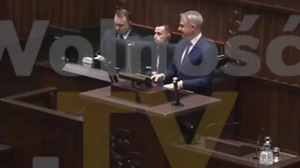 PRECZ Z KOMUNĄPiS opuszcza salę sejmową przy wyborze Czarzastego na Marszałka Sejmu!