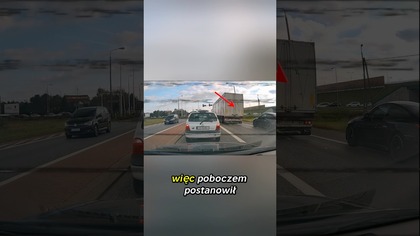 Kierowca Mercedesa myślał, że go to nie dotyczy #polskiedrogi #patologiadrogowa