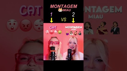 Montagem Miau EMOJI  Montagem Miau