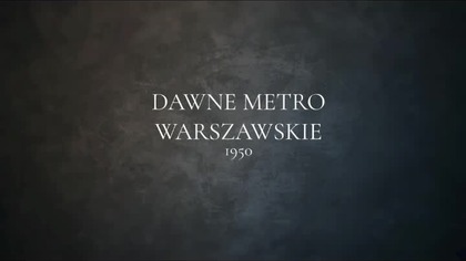 Metro warszawskie 1950 #underground #metro #polska #warszawa #tunnel #prl