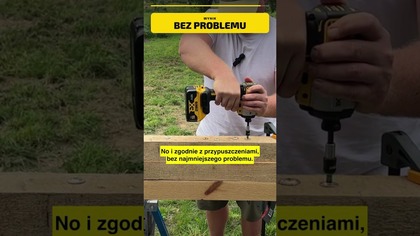 DeWalt DCF887N: mała zakrętarka kontra wkręt 10x180