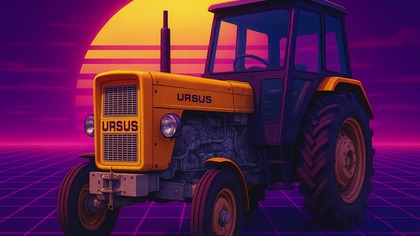 | Oporowa składanka do kabiny ciągnika w stylu lat 80s |