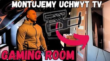 STUDIO (GAMING ROOM) Montaż uchwytu TV Montis #gamingroom #studio #games