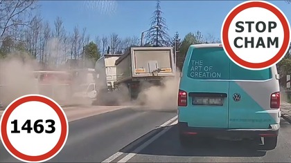 Stop Cham #1463 - Niebezpieczne i chamskie sytuacje na drogach