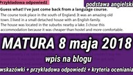 Matura 2018 wpis na bloga