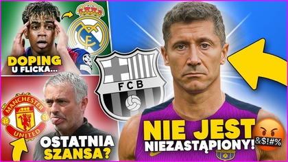 OSTRO...  Lewandowski NIE JEST NIEZBĘDNY w FC Barcelonie! *KIBICE GO BRONIĄ* Mourinho URATUJE United?
