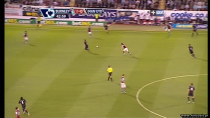 Premier League sezon 2009/2010 Burnley - Man United Niewykorzystany karny przez Carricka