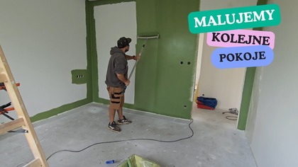 Malowanie kolejnych pomieszczeń w domu Majstra