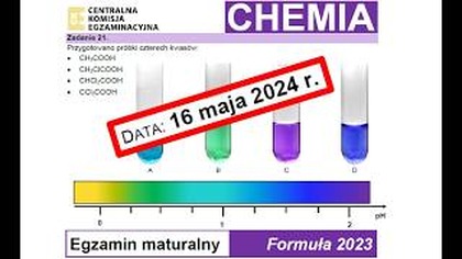 ZADANIE 21 CKE 2024 MAJ Przygotowano próbki czterech kwasów: CH3COOH, CH2ClCOOH, CHCl2COOH, CCl3COOH
