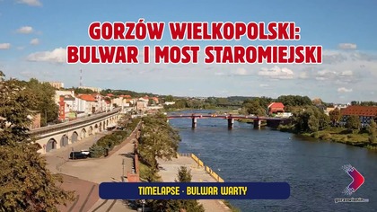 Timelapse Gorzów  codziennie nowy film.  Kamera nad Wartą w 90 sekund