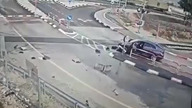 Wypadek na strzeżonym przejeździe kolejowym