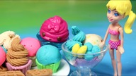 Play Doh  Num Noms lodziarnia  Polly Pocket  bajki dla dzieci