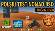 Test NomadBSD 130R Persistent USB czyli pracujemy na pendrive wraz z zapisem.  Oparty o FreeBSD 13