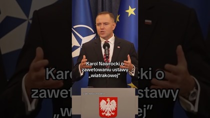 KAROL NAWROCKI ZAWETOWAŁ USTAWĘ WIATRAKOWĄ