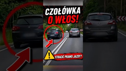 Niebezpieczny manewr na podwójnej ciągłej.  Jak oceniasz takie wyprzedzanie? #polskiekierowcy #droga