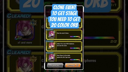 Transcendent Embodiment of Fury F2P TEAM CLONE GOKU BLACK ROSE STAGE 4 MISSION DBZ DOKKAN BATTLE