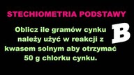 Oblicz ile gramów cynku należy użyć w reakcji z kwasem solnym... | STECHIOMETRIA | BRAINLY