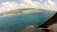 Lądowanie na Sint Maarten (widok z kokpitu)