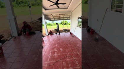 Budowa domu w Kambodży.  Prawie koniec