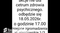 zapraszam na protest przeciwko centrum zdrowia psychicznego.