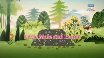 KRECIK I PANDA czerwony lampion