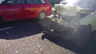 Tak wygląda fiat po kolizji z volvo