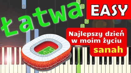  Najlepszy dzień w moim życiu (sanah) - Piano Tutorial (łatwa wersja)  NUTY W OPISIE 