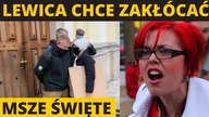 PILNE! Radykalna Lewica chce zakłócać Msze Św. ! NA ŻYWO spod św.  Krzyża