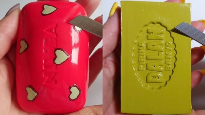 Soap Carving ASMR Relaxing Sounds no talking Satisfying ASMR Video