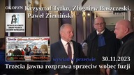 Wywiad z inż. Krzysztofem Tytko i mecenasem Zbigniewem Baszczeskim w korytarzu sądowym
