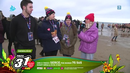 TTV - Fragment wejście 31.  finał WOŚP o 13:50 (29. 01. 2023) - Część 2