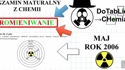 PROMIENIWANIE, CO ZATRZYMUJE ? OŁÓW, PAPIER? ZADANIE 28 I 29 CKE 2006 #Chemia