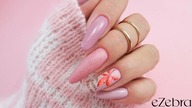 autumn pink nails art tutorial / ezebra.pl