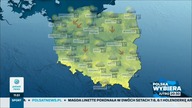 Polsat News - Wpadka w Pogodzie - testcard z nieaktualnym logotypem stacji (20. 04. 2024, 11:51)