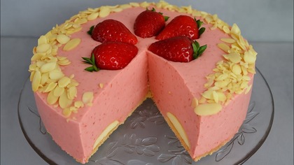 Ciasto z Truskawkami Bez Pieczenia  Truskawkowe Wspomnienie