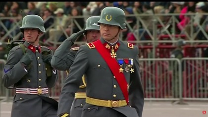 Parada  armii Chile, jak Wehrmacht w stylu pruskim 2018r.